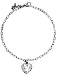 Playboy bunny anklet Sterling Silver