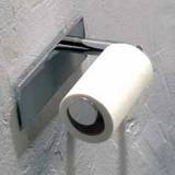 IMAGE OF Ginger 2806L Satin Nickel Open Toilet Tissue Holder Left