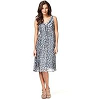 Indigo Collection V-Neck Floral Dress