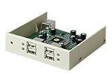 USB 2.0 4PORT Drive Bay Ivory
