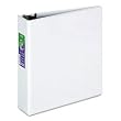 Samsill Non-Stick D-Ring 11 x 8 1/2 Inch 3 Inch Capacity White Locking View Binder (16487)
