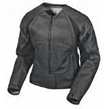 ICON MERC WOMENS LEATHER JACKET STEALTH LG 28130259