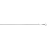 Platinum 0.7mm Snake Chain Necklace - 16 Inch