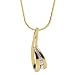 Journey Diamond Jewelry Pendant-necklace 14k Yellow-gold 1/3CTTW Polished Pendant-necklace