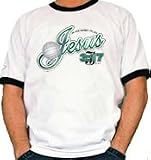 Jesus Volleyball (In His Name I Play) Ringer T-Shirt
