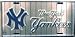 New York Yankees Pinstripe License Plate