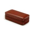 Intica Two Watch Leather Travel Case FJ-185L-Brown
