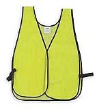 Condor 1YAC5 Safety Vest, Non Reflective, Poly, Lime