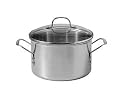 Calphalon Tri-Ply Stainless-Steel 8-Quart Stockpot with Glass Lid