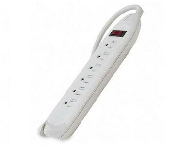 6Outlet Pwr Strip 12Ft Pwr And Telephone Only