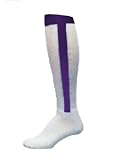 Purple, Stirrup-N-Sock, USA Made Medium tube-sock. 2-n-1