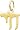 Chai, Gold Plated Silver Charm by Rembrandt Charms