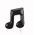 ShindigZ Black Double Musical Note Mylar Balloon