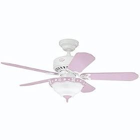 Factory-Reconditioned Hunter HR20415 44" Children's Pink Ceiling Fan with Light