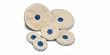 MUSLIN BUFF FINEX WITH PLASTIC CENTER 3" DIAMETER X 54 PLY COMBED