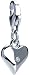 Mini Heart Sterling Silver Diamond Charm by Hot Diamonds