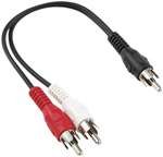PETRA 255-020 Y-ADAPTER (2 RCA PLUGS TO 1 RCA PLUG)