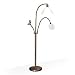 DayLight Company U21068-01 Art and Craft Armed Floor Lamp, Antique