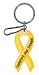 PlastiColor 004058R14 Yellow Ribbon Support Our Troops Plastisol Key Chain