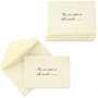 Ecruwhite Script Text Table Cards