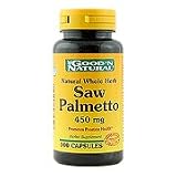 Saw Palmetto 450mg - Promotes Prostate Health, 100 caps., (Good'n Natural)
