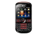 LG C300 Town II (2 MP Kamera, 6.1 cm (2.4 Zoll) Display, QWERTZ-Tastatur) schwarz/rot