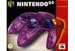 Nintendo 64 Clear Purple Controller (N64)