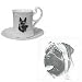 Mastiff Cup and Saucer, Porcelain by Rosalinde