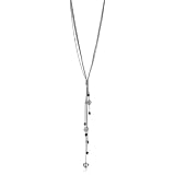 Leslie Danzis 32 Silver Snake Chain Charm Neck