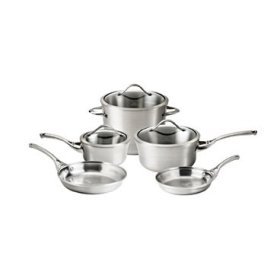 Calphalon Contemporary Stainless 8-Piece Cookware Set product image