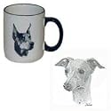 Italian Greyhound Country Mug, Porcelain by Rosalinde (12 oz.)