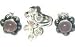 Unique Gift for Her Silver Rosequartz Earrings and Ring (erss029)