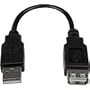 StarTech.com USBEXTAA6IN C�ble d'Extension M�le/Femelle USB 2.0 de 15.2 cm Prolongateur USB Rallonge 1x USB A M�le 1x USB A Femelle