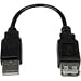 StarTech.com 6 inch M/F USB 2.0 Extension Adapter Cable A to A