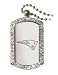 New England Patriots Crystal Dog Tag NFL Football Fan Shop Sports Team Merchandise