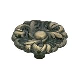 1 1/2'' Dia Antique Brass Knob