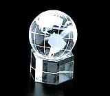 Crystal Globe on Sq Base