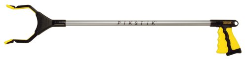 PikStik Pro Aluminum Reacher, 32 Inch, Yellow
