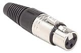 Dayton XF3N XLR Female Cable Mount Nickel Connector