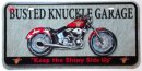 Busted Knuckle Garage Motorcycle License Plate