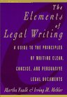 The Elements of Legal Writing