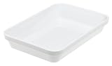 Pillivuyt Stackable Deep Roaster 8 x 12 x 2.25 inch, White
