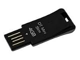 Kingston DTMS/4GB 4GB DataTraveler Mini Slim (Black)