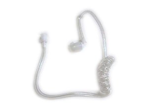 Generic Replacement Acoustic Tube Compatible For Radio Headset Pack of 2, clear silicone