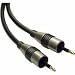 Impact Acoustics Velocity LT - Digital audio cable (optical) - optical plug 3.5 mm (M) - optical plug 3.5 mm (M) - 6.6 ft - black