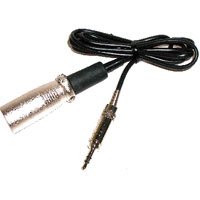 Azden MX-1 Mini Stereo (TRS-M) Jack to XLR-M Connecting Cable for 111R & WDR-PRO