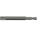 Milwaukee 48-30-2676 Slotted 3-1/2-Inch 1/4-Inch Hex Insert Power Bit for #12 Flat to #14 Round Screws
