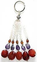 Keychains for Girls in Sterling Silver 4.5 inches (krng228)