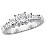 Certified 14kt. White Gold, 1 ct. tw. Diamond Engagement Ring