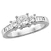 Certified 14kt. White Gold, 1 ct. tw. Diamond Engagement Ring